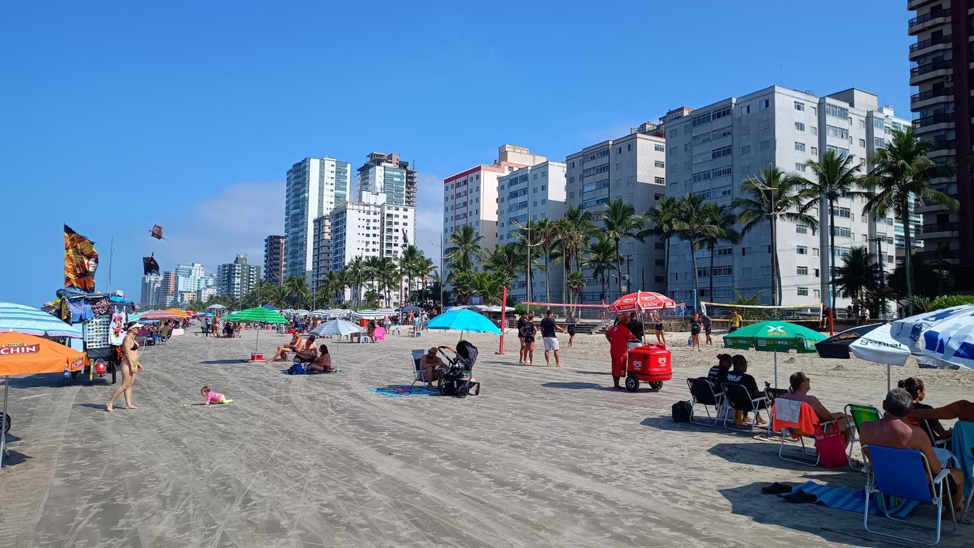 Apartamento Pe Na Areia Vila Caicara 프라이아 그란데 외부 사진
